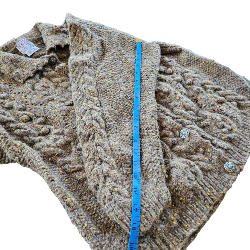 SKYR Wool Women's Sweater Cardigan many Textures Detail Button stitching size M - Picture 13 of 13